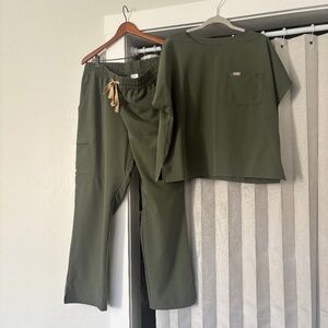 Women’s Fig Scrubs 2xl Color Moss